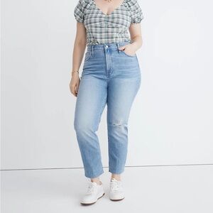 Madewell The Perfect Vintage Jean in Coney Wash: Destroyed Edition